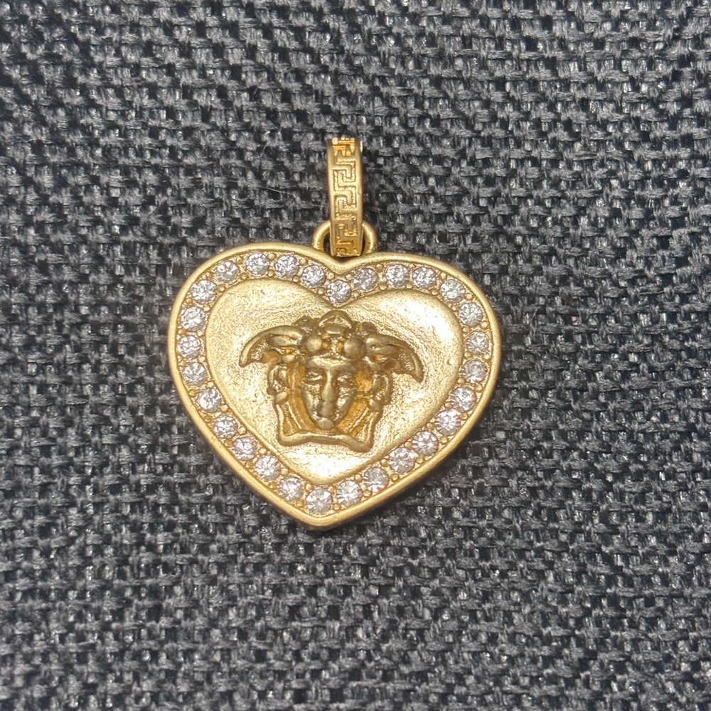 Versace Medusa Gold Heart Charm